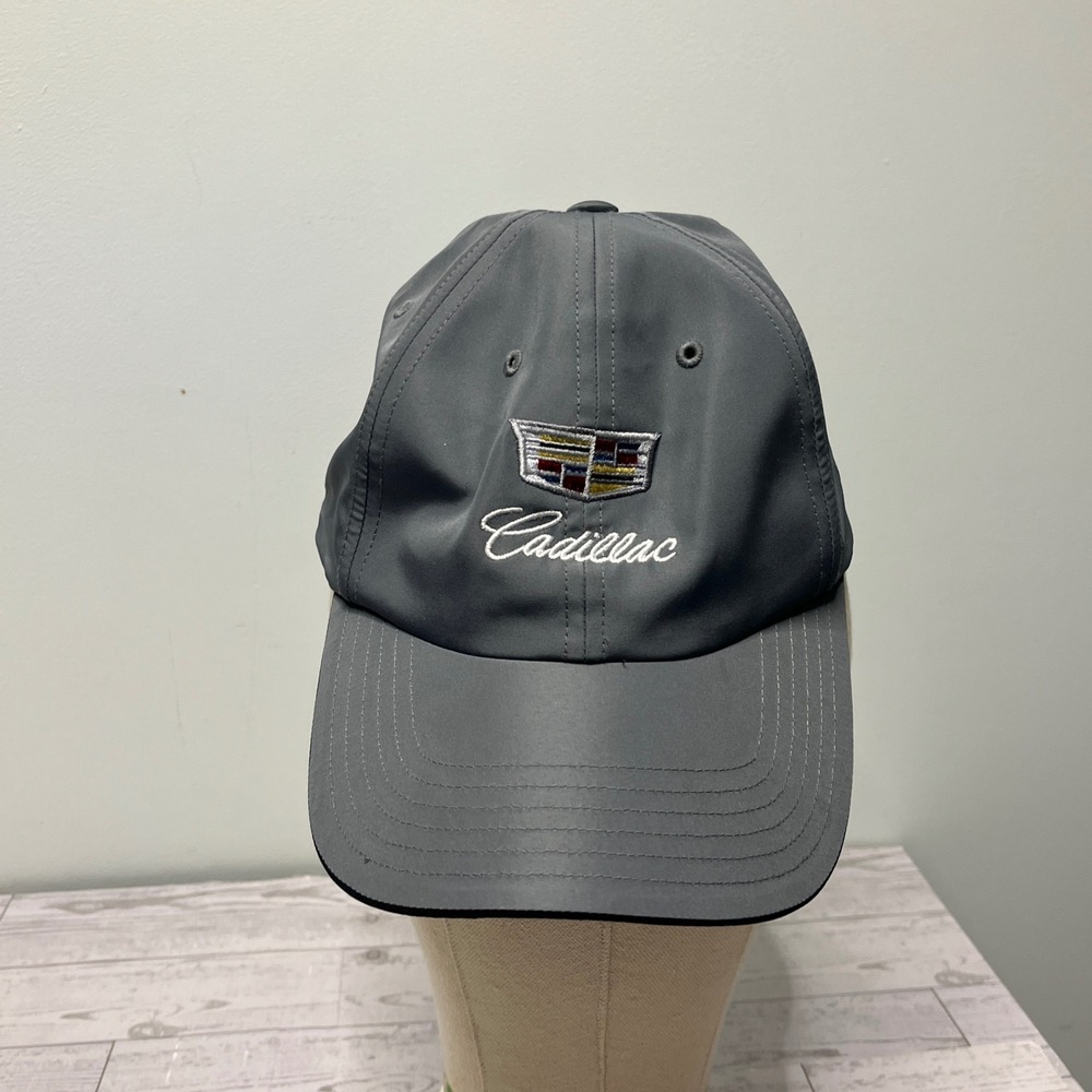 Cadillac Logo Grey Adjustable Performance Baseball Hat Cap Mens Adidas